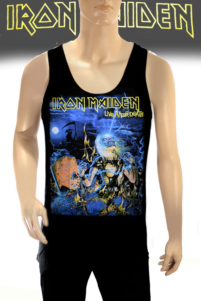 Майка Iron Maiden Live After Death - фото 1 - rockbunker.ru