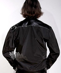 Куртка мужская с вставками из кожзаменителя - фото 2 - rockbunker.ru