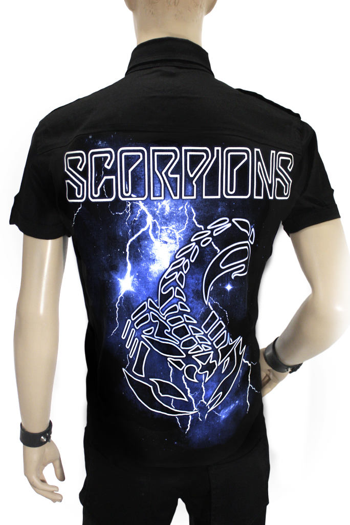 Рубашка с коротким рукавом Scorpions - фото 2 - rockbunker.ru