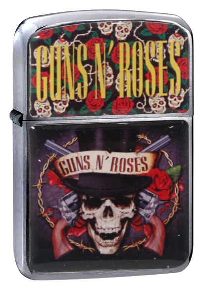 Зажигалка RockMerch Guns n Roses - фото 1 - rockbunker.ru