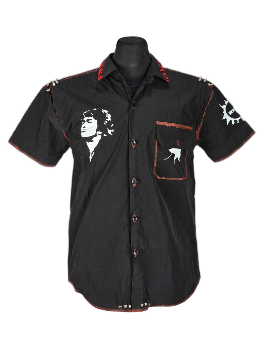 Кастомная рубашка Виктор Цой - фото 1 - rockbunker.ru