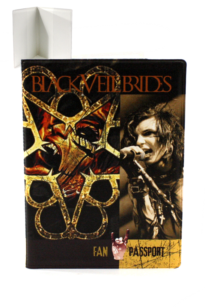 Обложка на паспорт RockMerch Black Viel Brides - фото 1 - rockbunker.ru