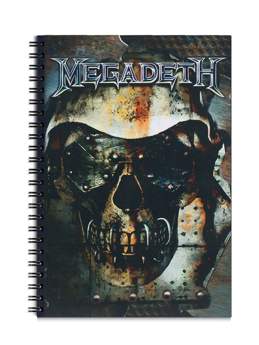 Тетрадь RockMerch На Пружине Megadeth - фото 1 - rockbunker.ru