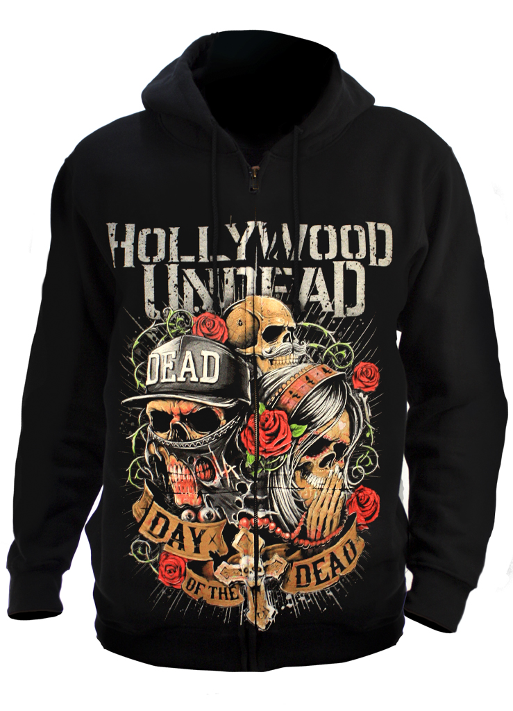 Толстовка Hollywood Undead Day Of The Dead - фото 1 - rockbunker.ru