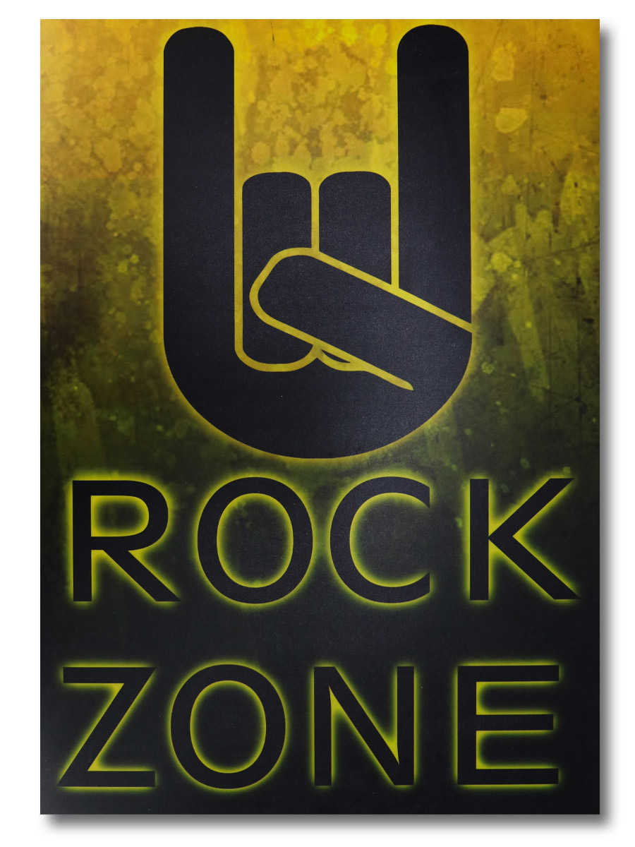 Плакат пластиковый Rock Zone - фото 1 - rockbunker.ru