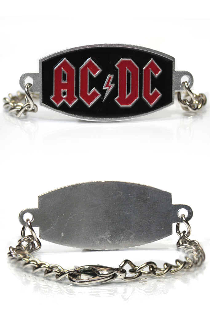 Браслет AC DC - фото 1 - rockbunker.ru