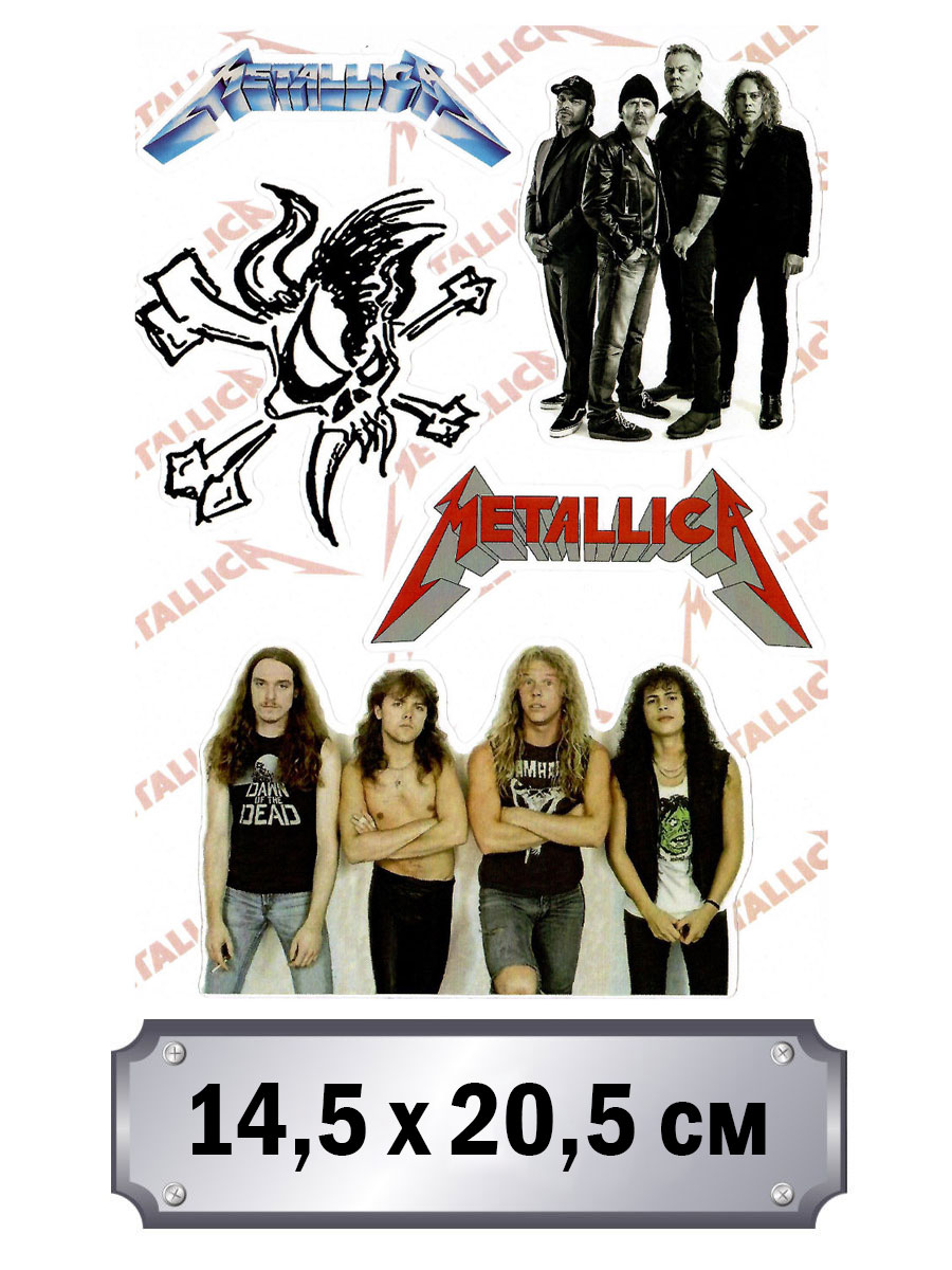Набор стикеров Metallica - фото 1 - rockbunker.ru
