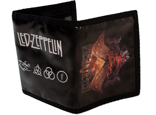 Кошелек Led Zeppelin из кожзаменителя - фото 2 - rockbunker.ru