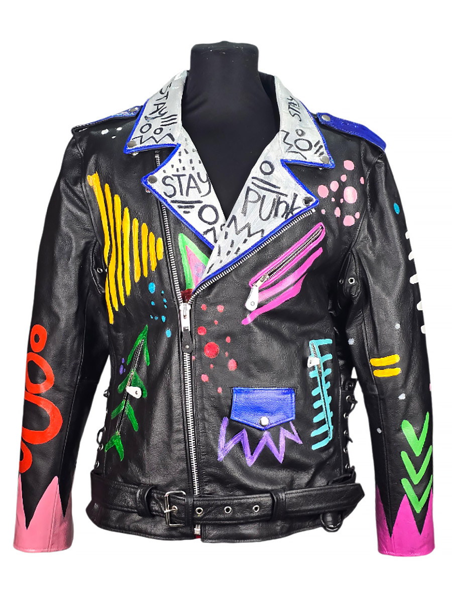 Косуха кастомная кожаная Stay Punk - фото 1 - rockbunker.ru