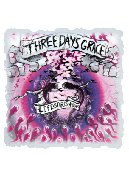 Стикер Three Days Grace - фото 1 - rockbunker.ru