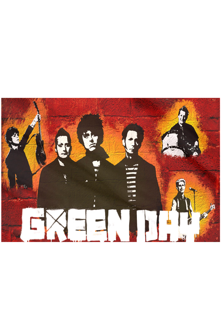 Флаг Green Day - фото 2 - rockbunker.ru