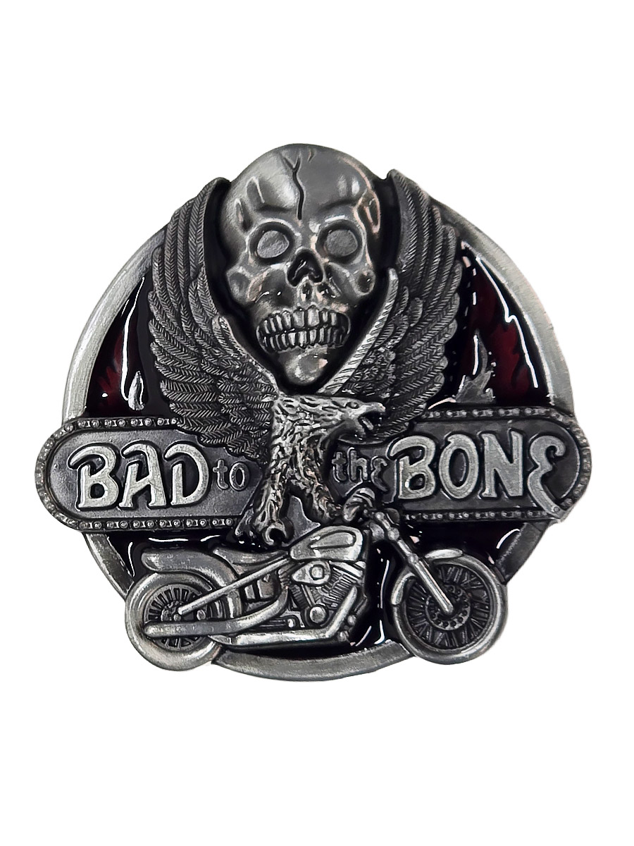 Пряжка Bad to the Bone - фото 1 - rockbunker.ru