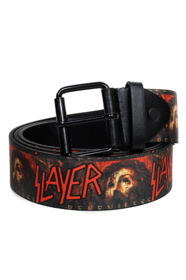 Ремень с аэрографией Slayer - фото 1 - rockbunker.ru