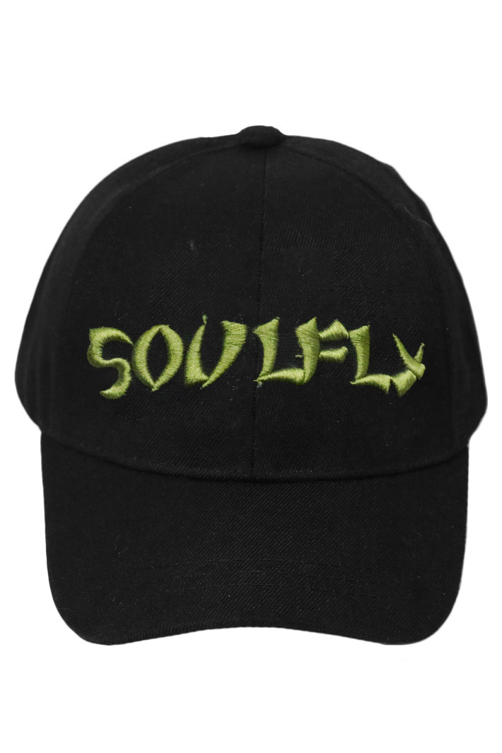 Бейсболка Soulfly с 3D вышивкой зеленая - фото 2 - rockbunker.ru