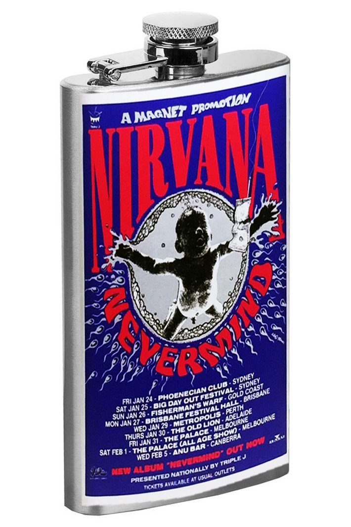 Фляга Nirvana Nevermind 9oz - фото 2 - rockbunker.ru
