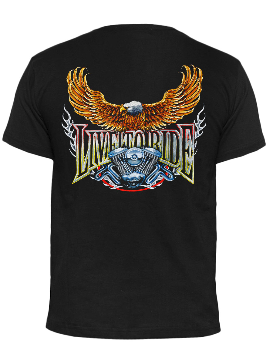 Футболка Rock Eagle Live To Ride - фото 2 - rockbunker.ru