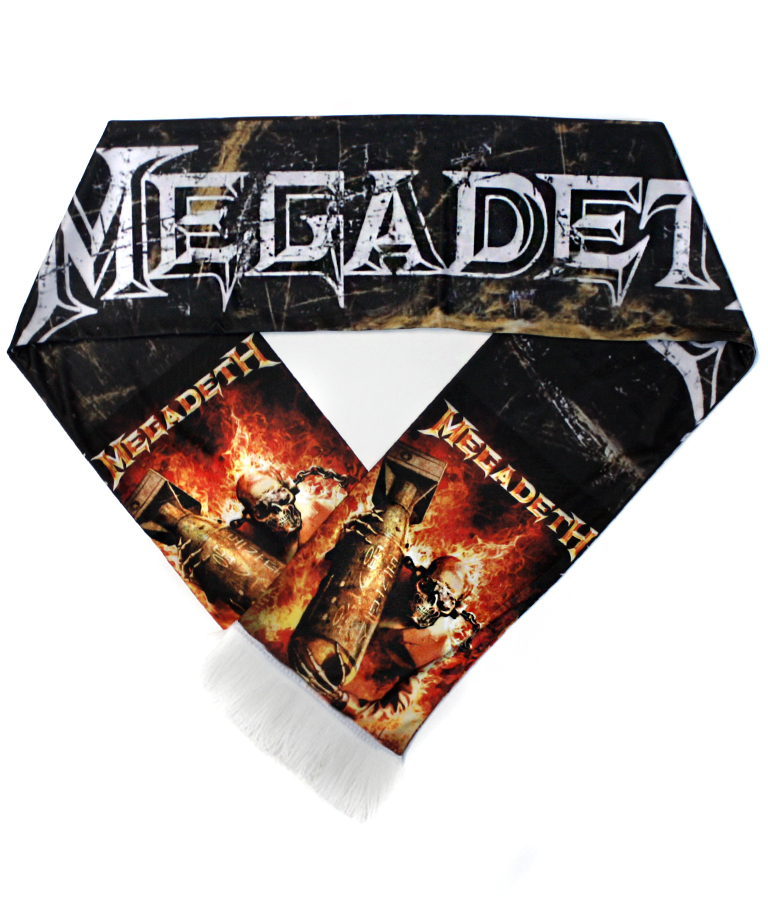 Шарф летний Megadeth - фото 1 - rockbunker.ru