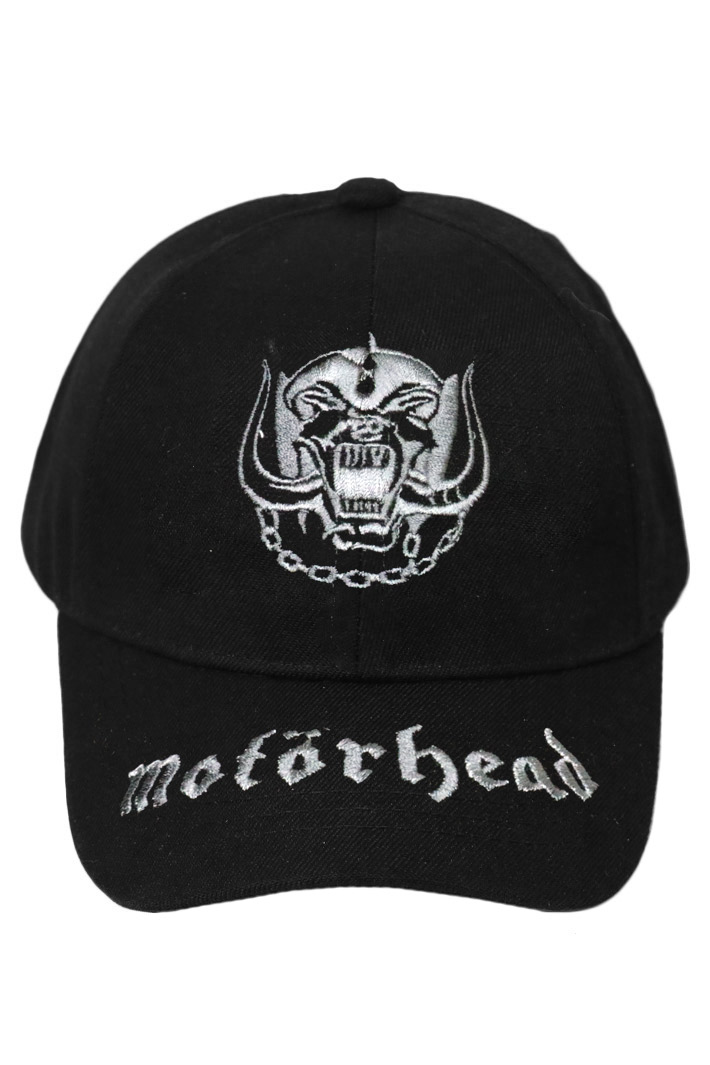 Бейсболка Motorhead с 3D вышивкой серая - фото 3 - rockbunker.ru