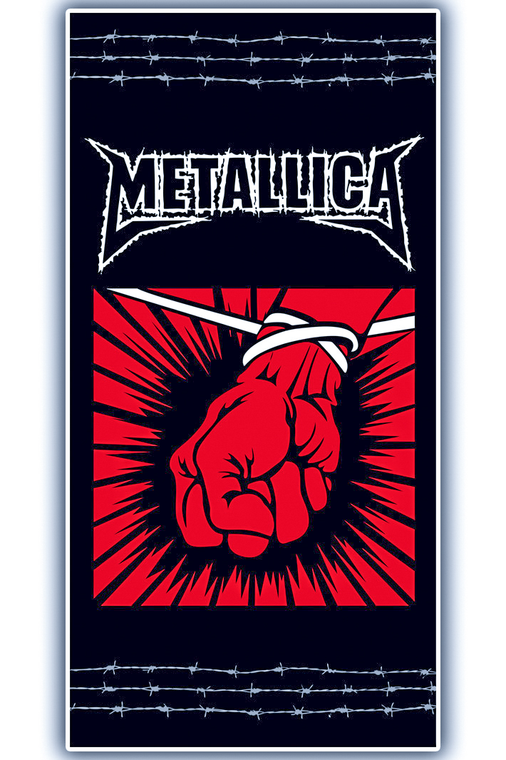 Полотенце Metallica - фото 1 - rockbunker.ru