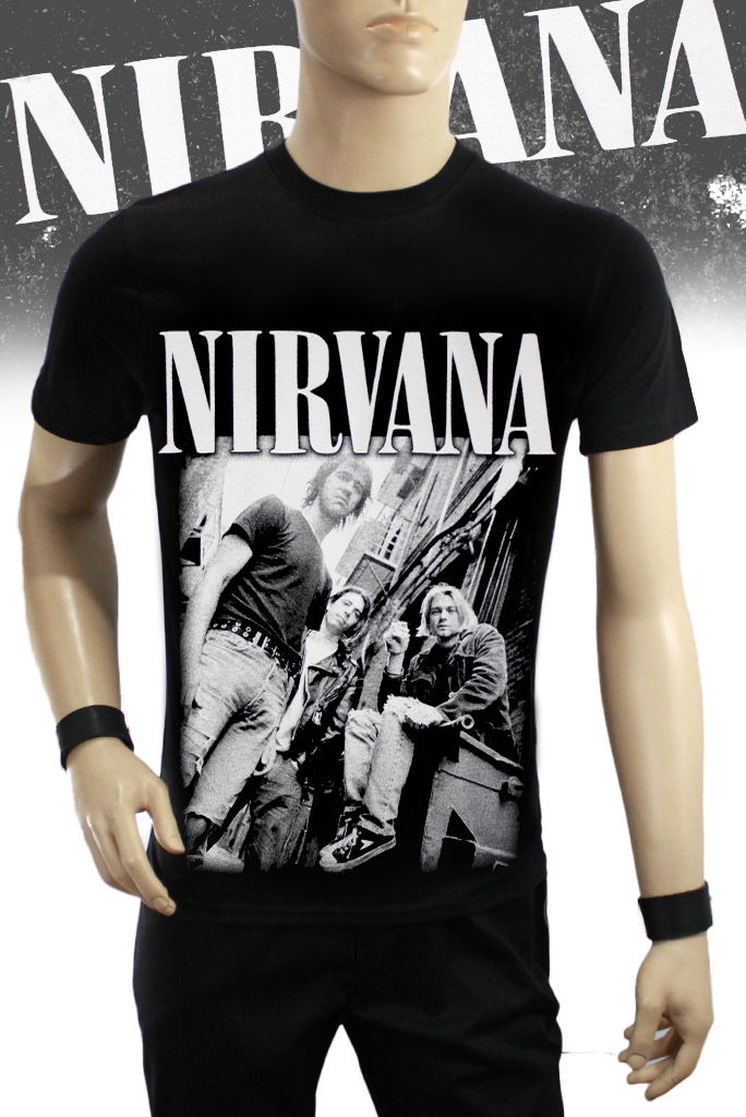 Футболка RockMerch Nirvana - фото 1 - rockbunker.ru