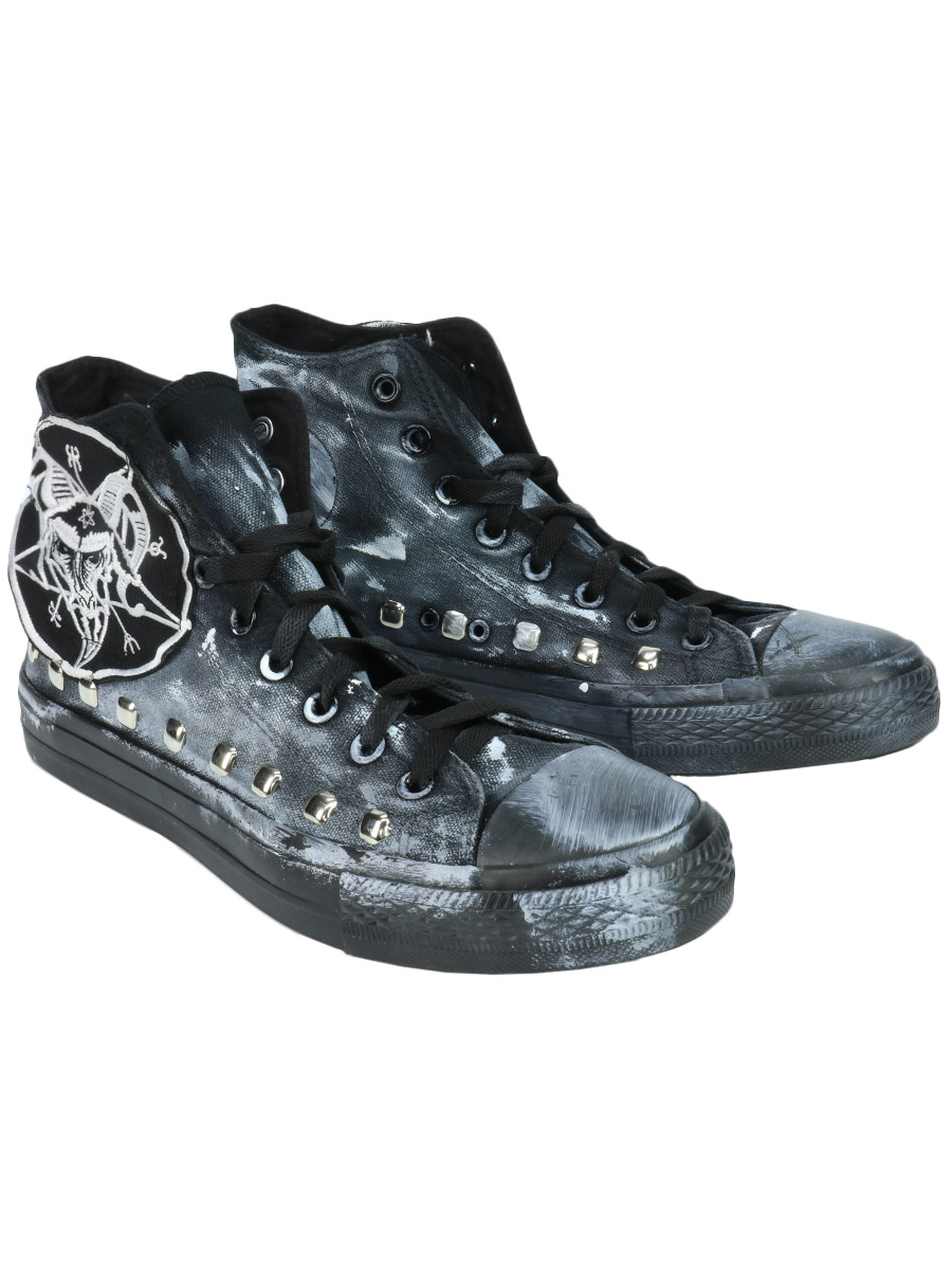 Кастомные кеды Converse 666 - фото 1 - rockbunker.ru