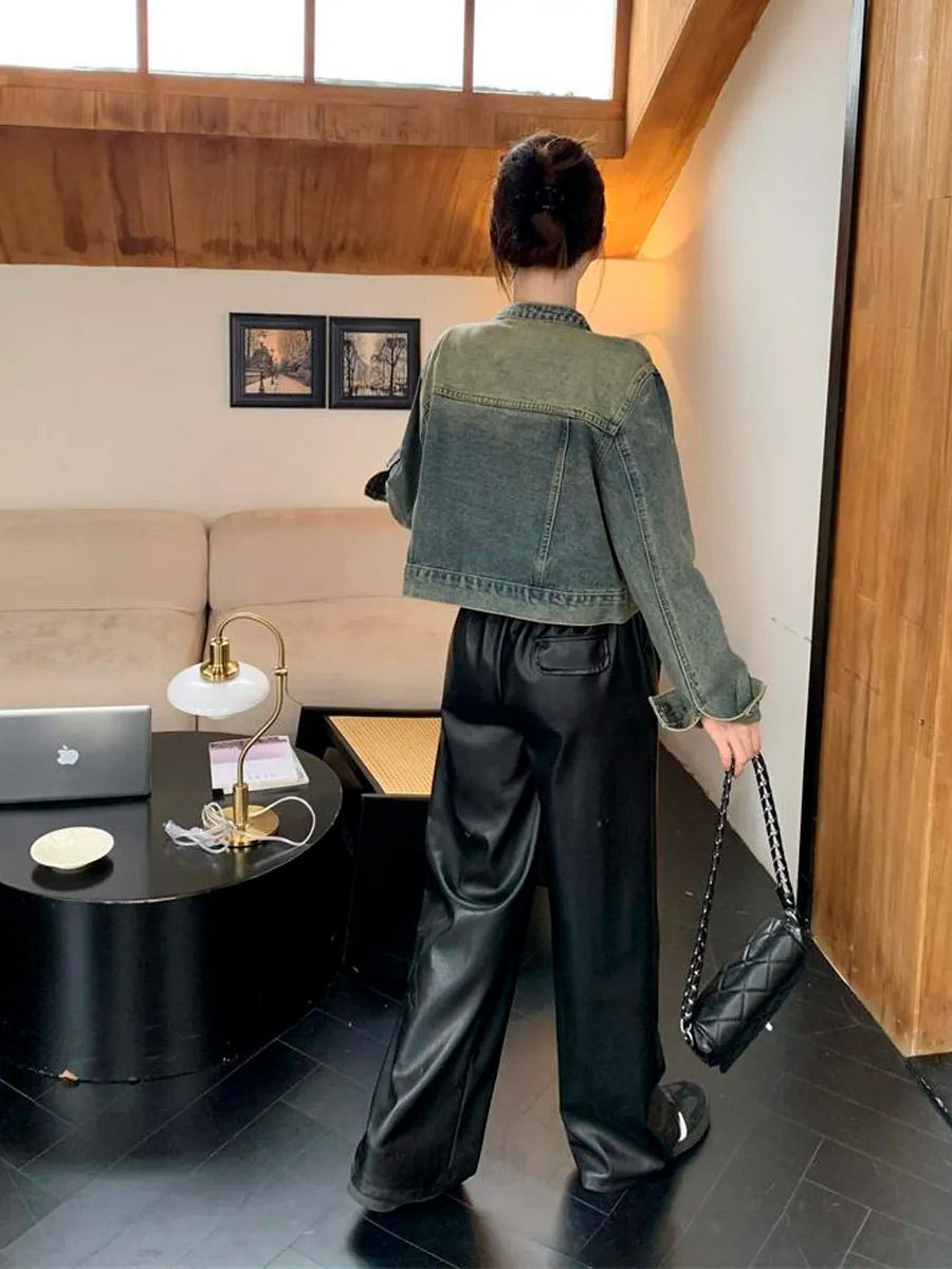 Куртка-Жакет Джинсовая Женская - фото 3 - rockbunker.ru