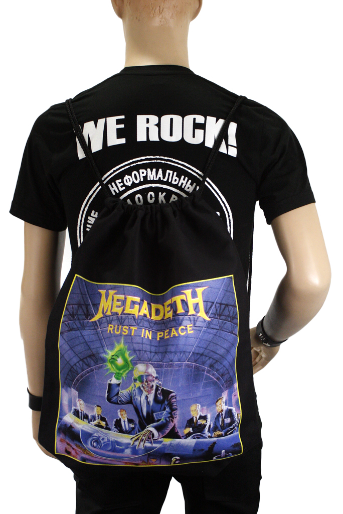 Мешок заплечный Megadeth Rust In Peace - фото 1 - rockbunker.ru