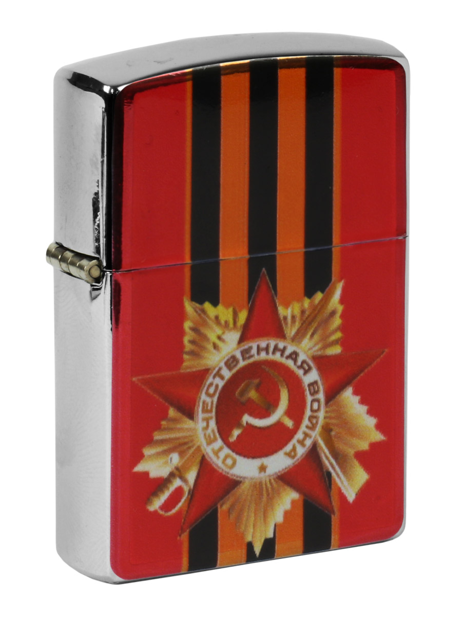 Зажигалка Oil Star Lighter Отечественная Война - фото 1 - rockbunker.ru