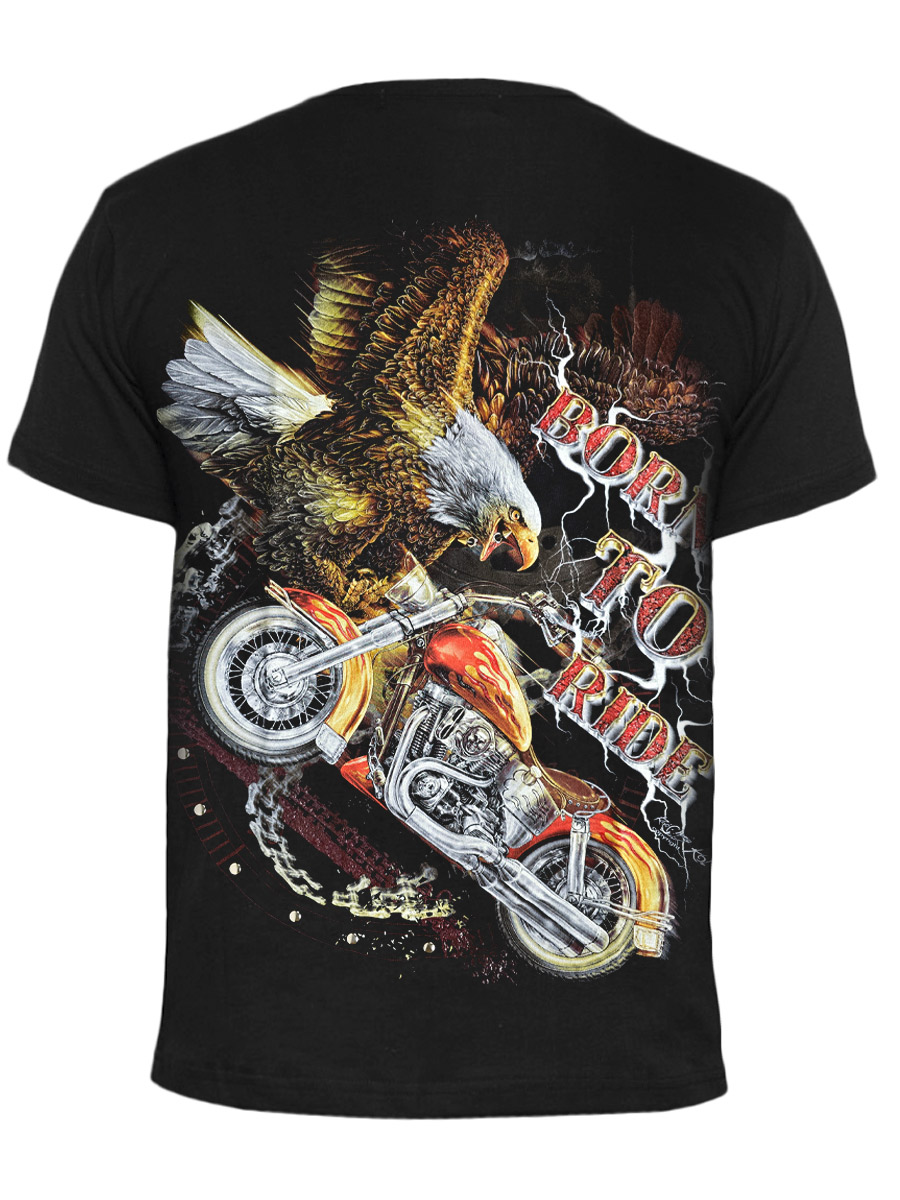 Футболка Rock Chang Born To Ride - фото 3 - rockbunker.ru