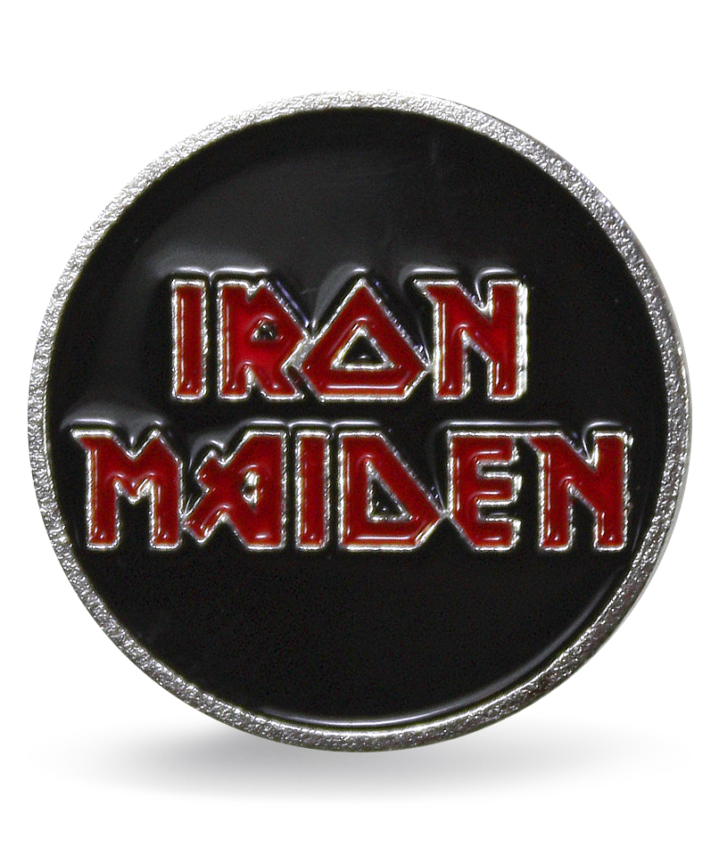 Значок алюминиевый Iron Maiden - фото 1 - rockbunker.ru
