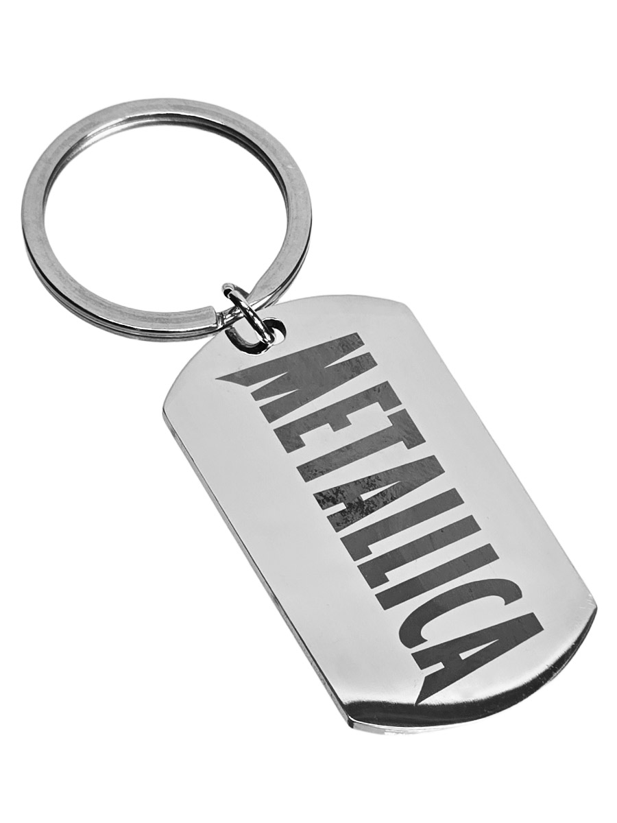 Брелок-жетон RockMerch с гравировкой Metallica - фото 1 - rockbunker.ru