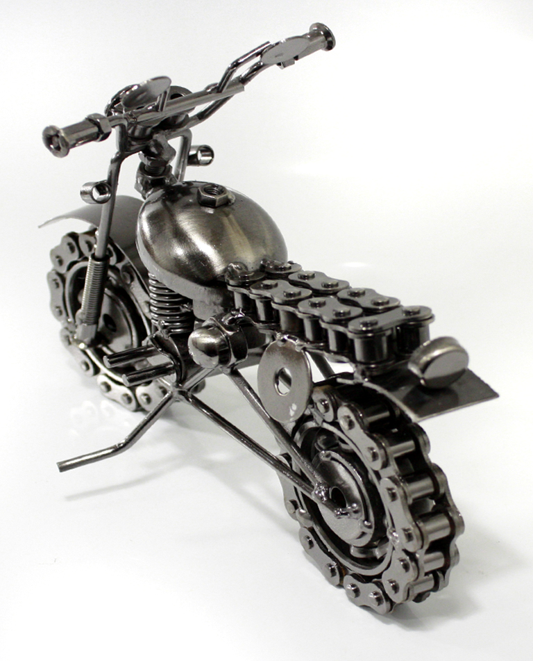 Сувенирная модель Мотоцикл ручной работы МРС010 - фото 5 - rockbunker.ru