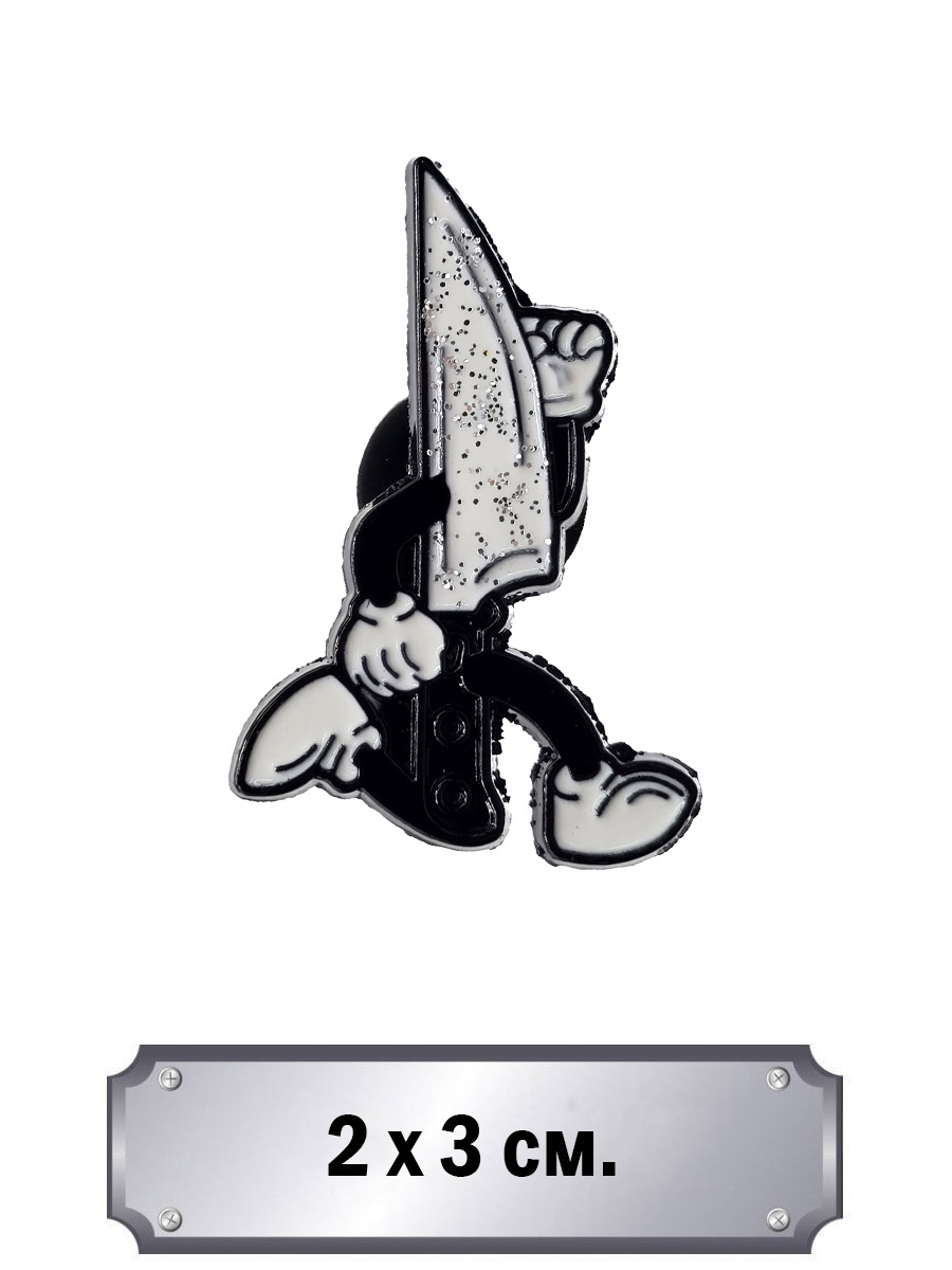 Значок Бегущий нож - фото 1 - rockbunker.ru