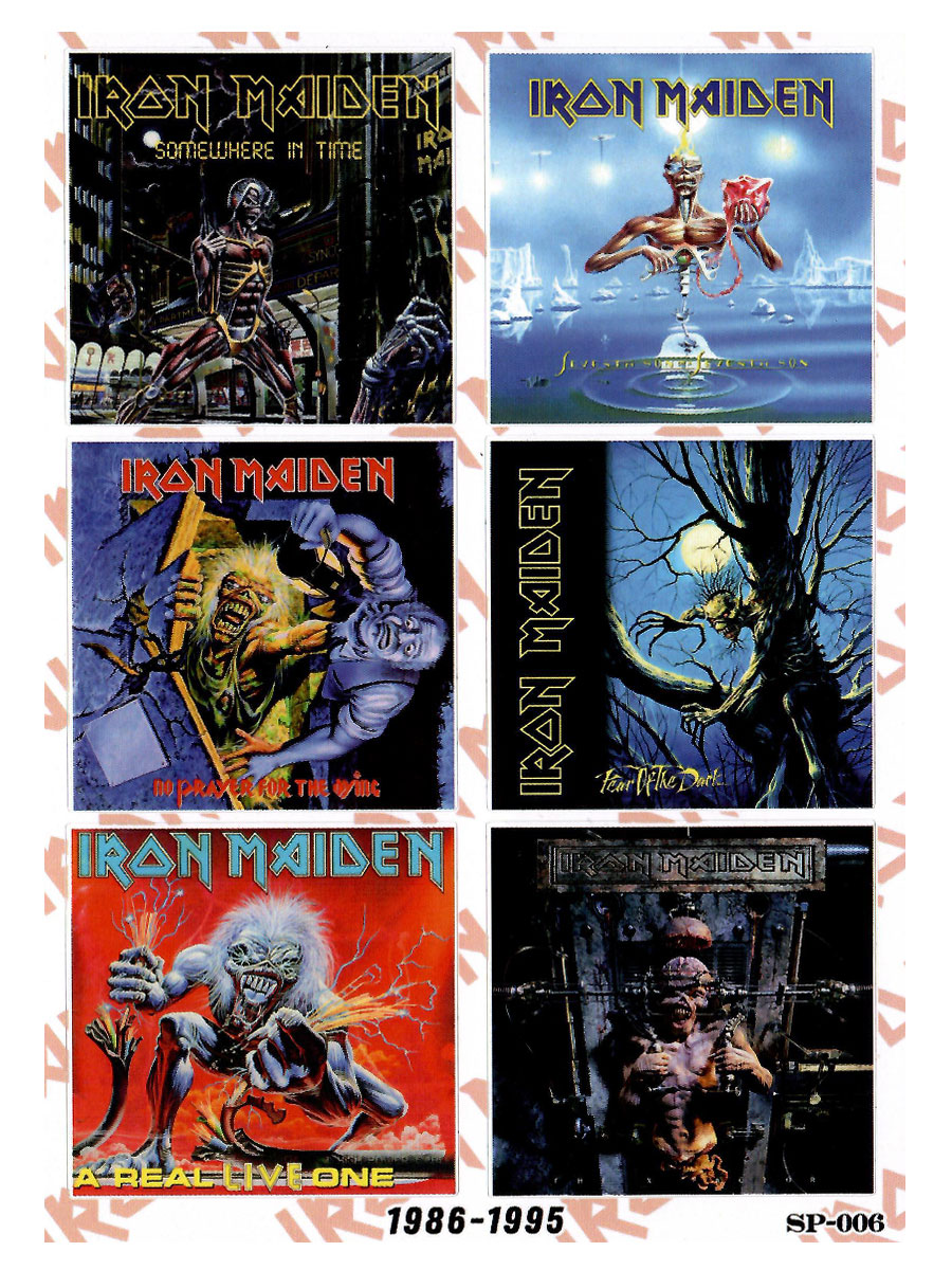 Набор стикеров Iron Maiden - фото 2 - rockbunker.ru
