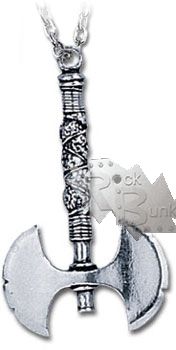 Кулон Alchemy Gothic P11 Double Axe - фото 1 - rockbunker.ru