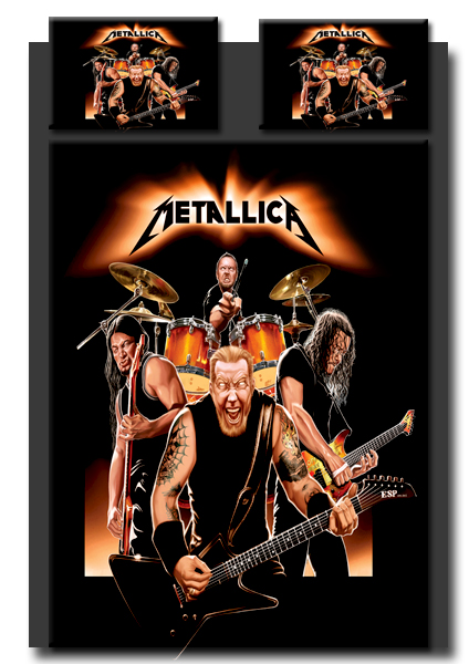 Постельное белье Metallica - фото 1 - rockbunker.ru