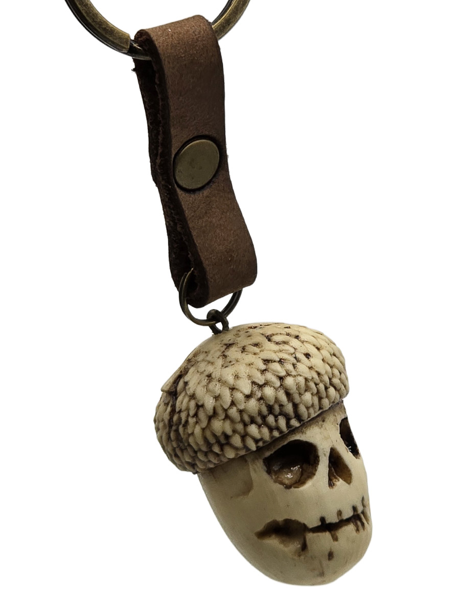 Брелок Череп Желудь - фото 1 - rockbunker.ru