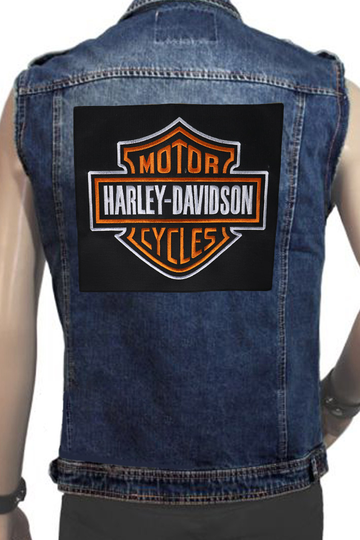 Нашивка с вышивкой Harley Davidson - фото 2 - rockbunker.ru