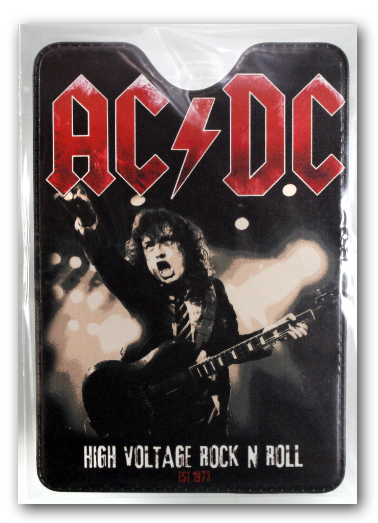 Обложка для проездного RockMerch AC DC High voltage Rock n Roll - фото 2 - rockbunker.ru
