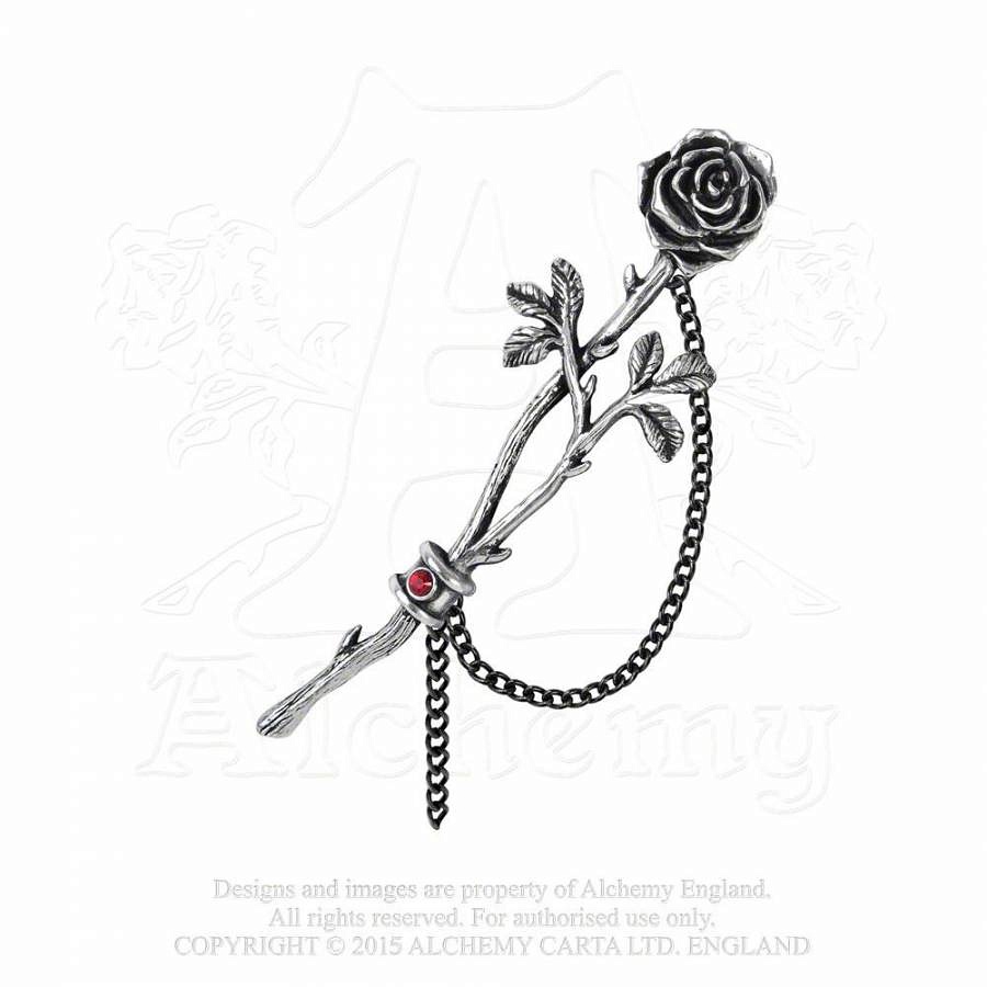 Серьга Alchemy Gothic E344 Love Rose - фото 1 - rockbunker.ru