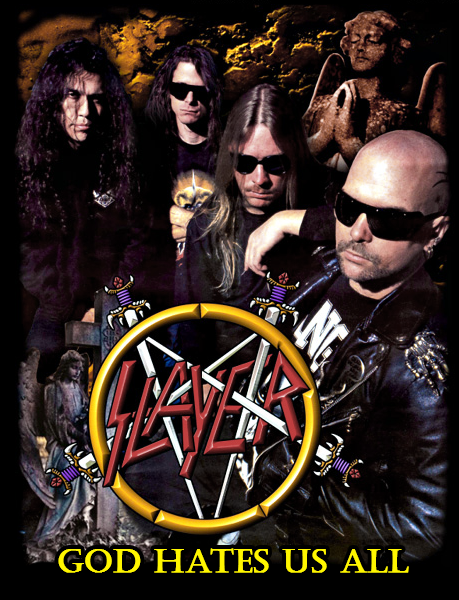 Нашивка Slayer God hates us all - фото 1 - rockbunker.ru