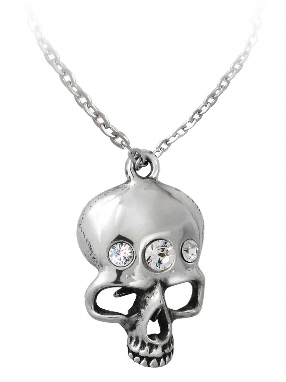 Кулон Alchemy Gothic P661 Skull and Snake Long Dangler - фото 1 - rockbunker.ru