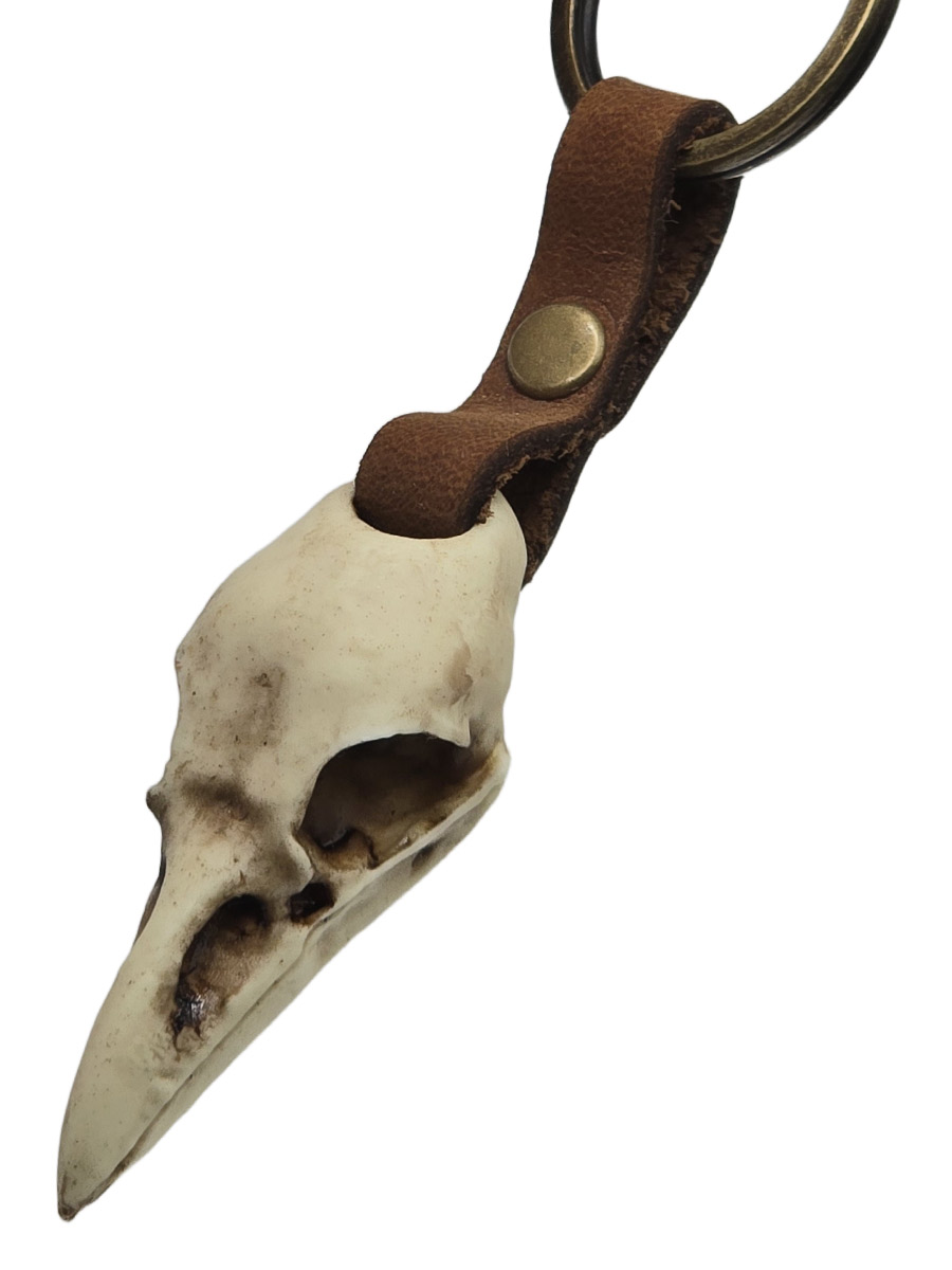 Брелок Череп Ворона - фото 2 - rockbunker.ru