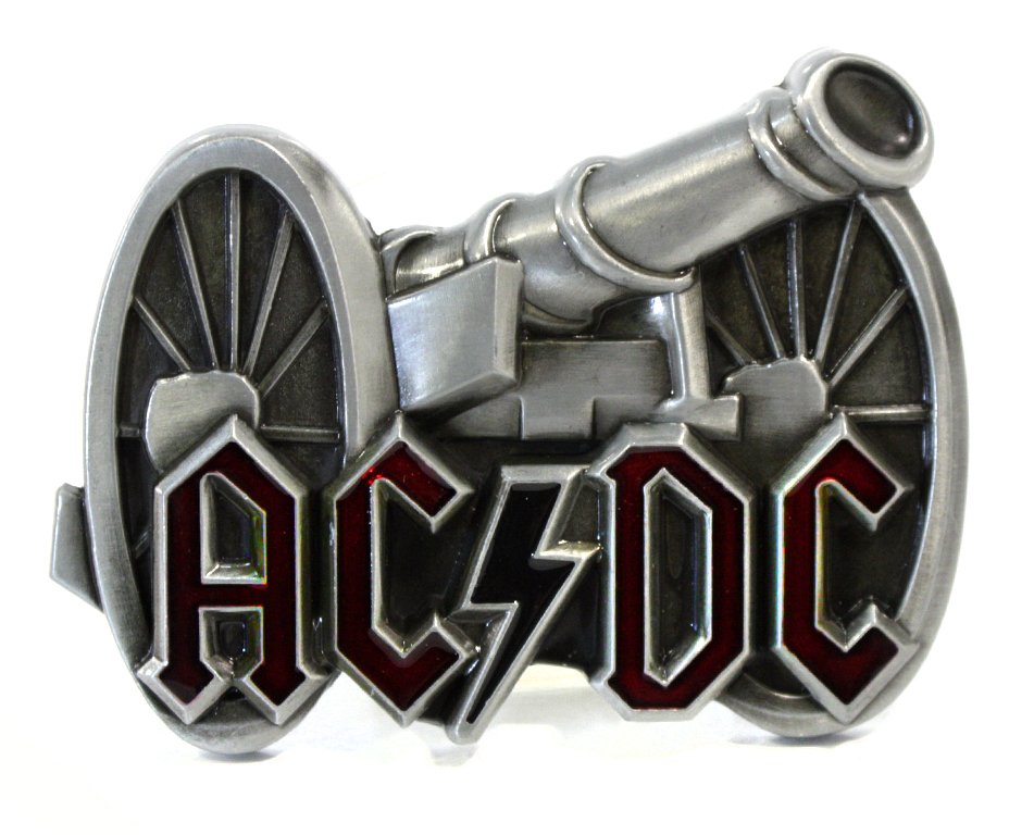 Пряжка AC DC Пушка - фото 1 - rockbunker.ru