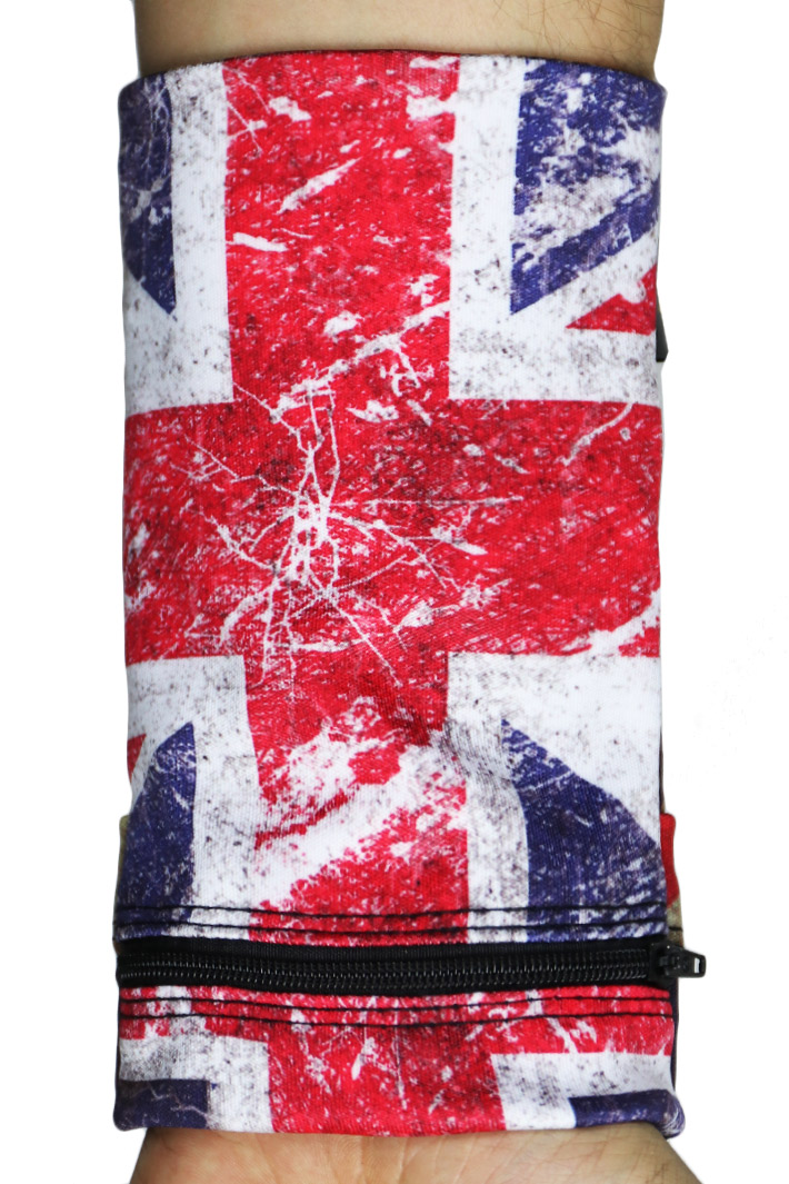 Напульсник-кошелек Британский Флаг - фото 1 - rockbunker.ru