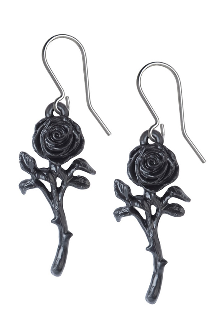 Серьга Alchemy Gothic E421 Romance Of The Black Rose - фото 1 - rockbunker.ru