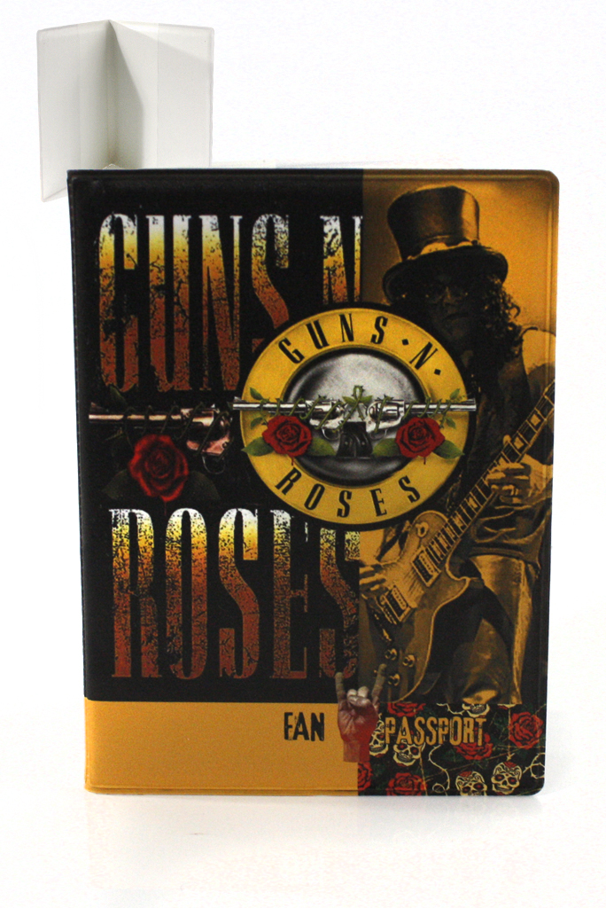 Обложка на паспорт RockMerch Guns n Roses - фото 1 - rockbunker.ru