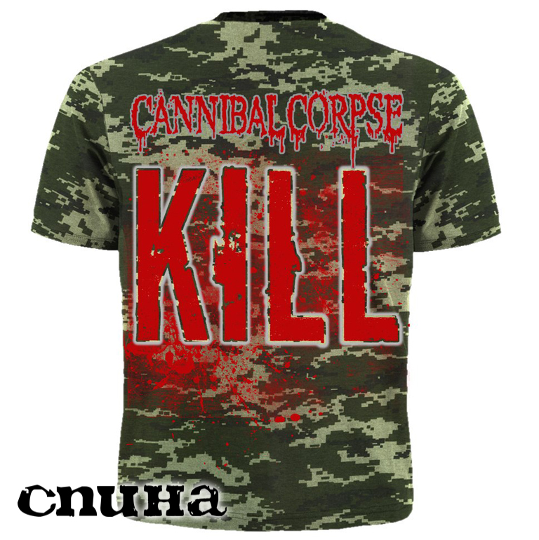 Футболка камуфляжная Cannibal Corpse Kill - фото 2 - rockbunker.ru