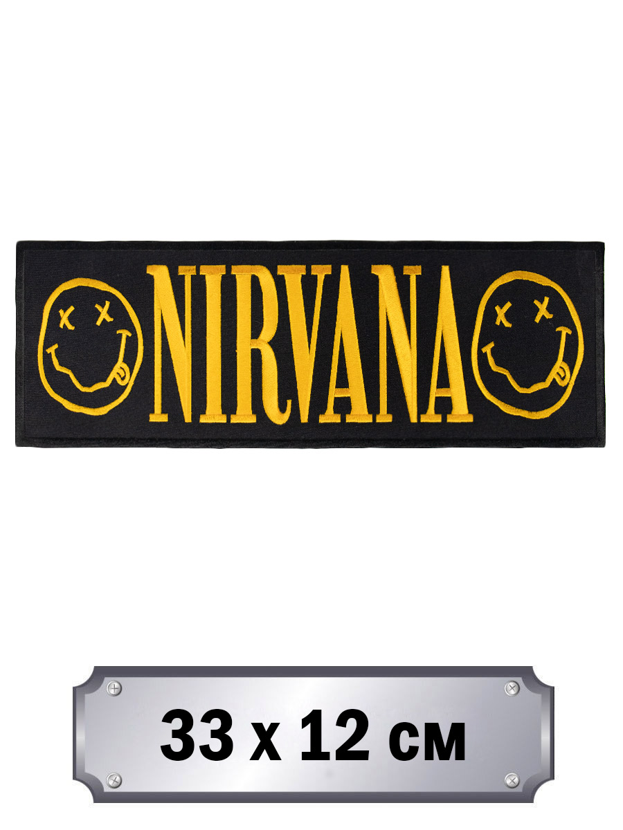 Термонашивка на спину Nirvana - фото 1 - rockbunker.ru