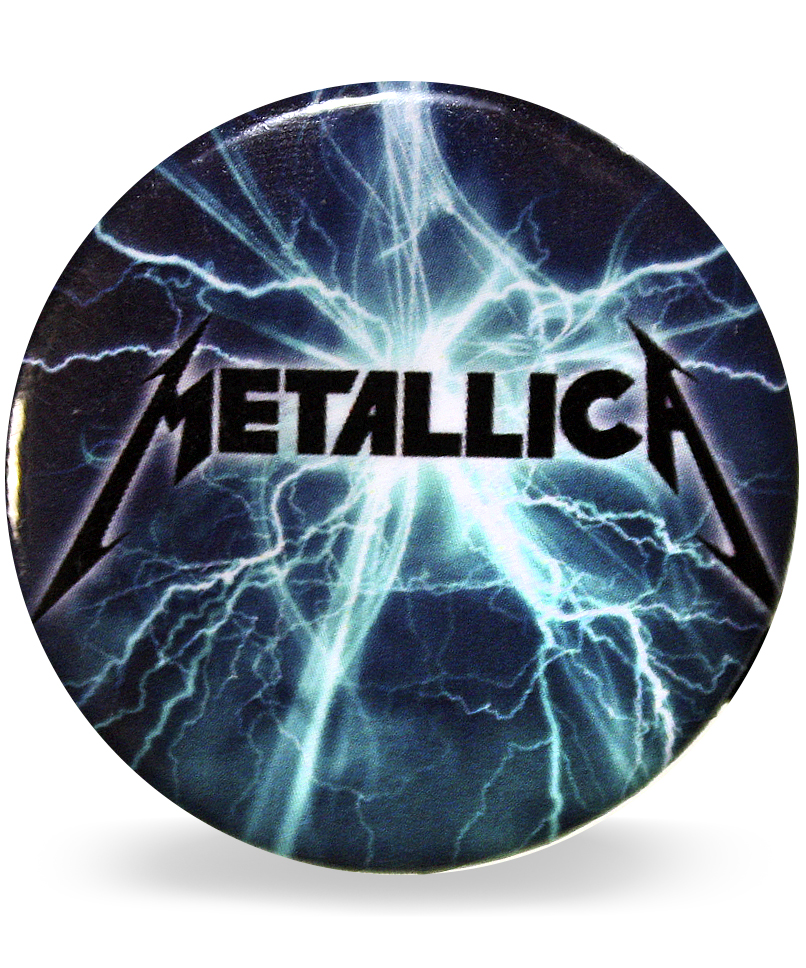 Значок RockMerch Metallica Ride the lightning - фото 1 - rockbunker.ru